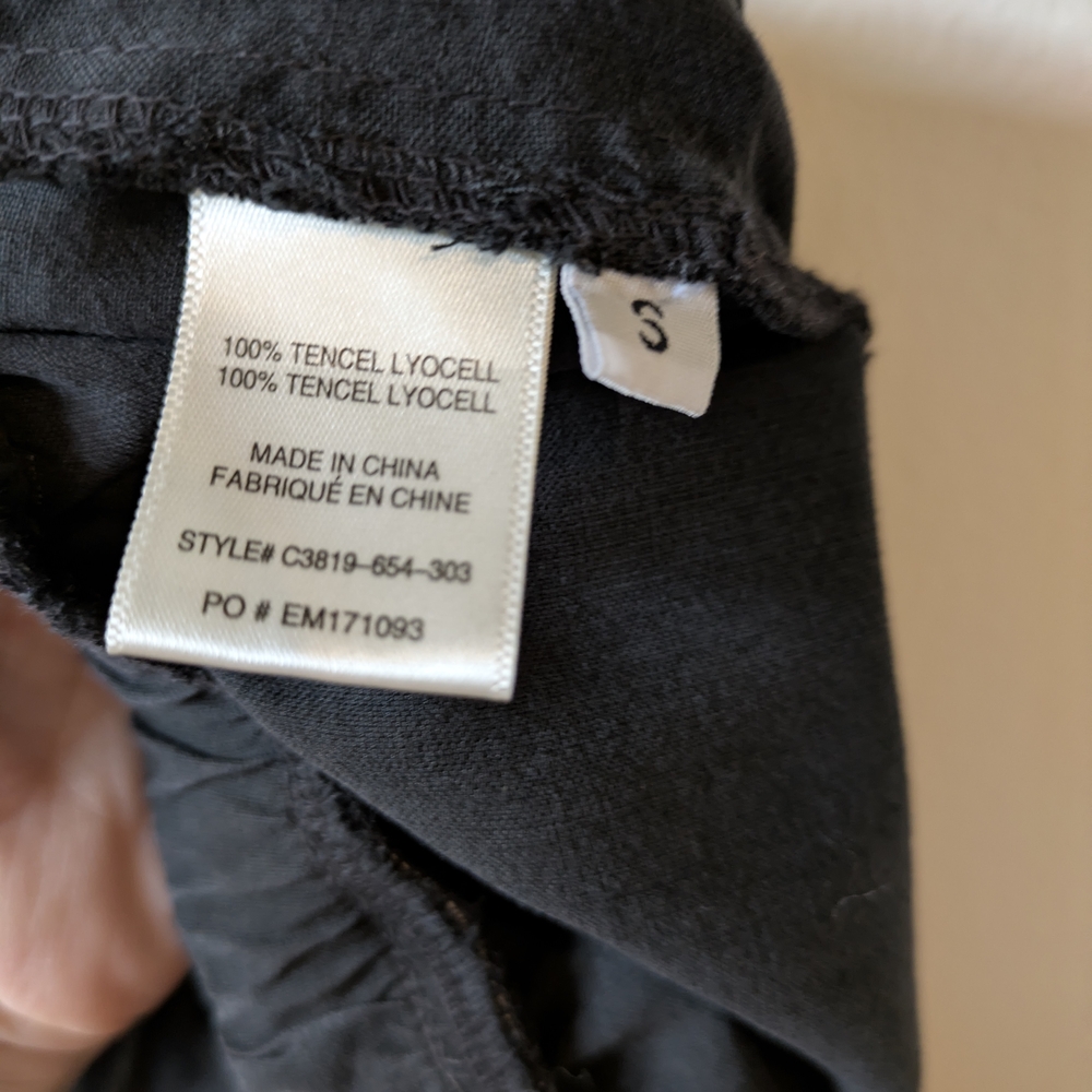 Cloth & Stone Black Chic Joggers with Elastic Waistband & Ankle Cuffs, Sz. Small - Picture 7 of 7